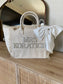 Custom Bride Fringe Tote