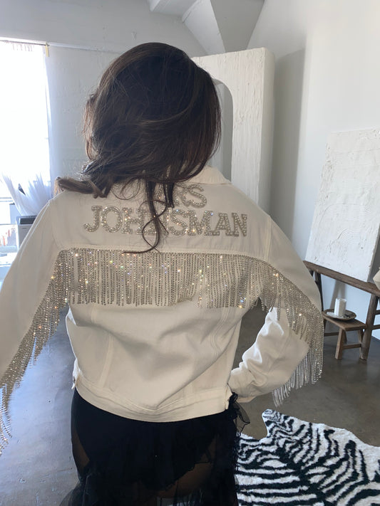 Rhinestone Fringe Jacket